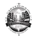 generate a tatoo of  kinshasas landscape(downtown) and a quote that says in French < il ne savent pas que c etais imposs tattoo design idea