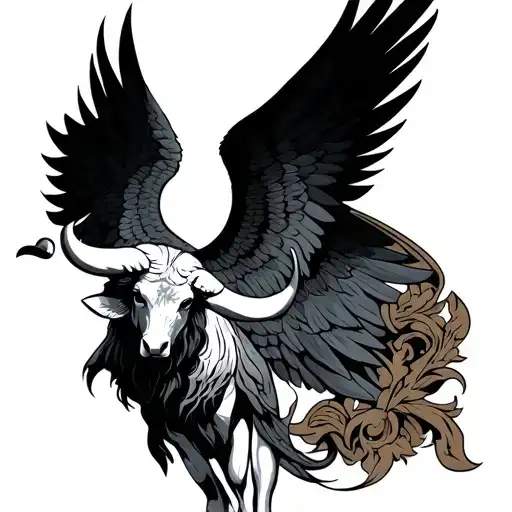 portuguese canadian taurus st. michael the arcangel tattoo design idea