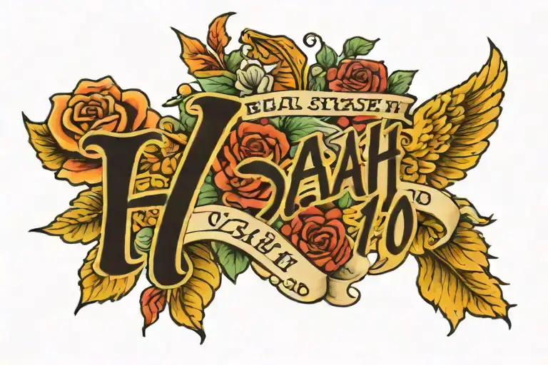 bible verse Isaiah 41:10 tattoo design idea