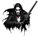Vampire hunter tattoo design idea