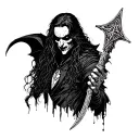 Vampire hunter tattoo design idea