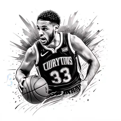 stephen curry number tattoo design idea