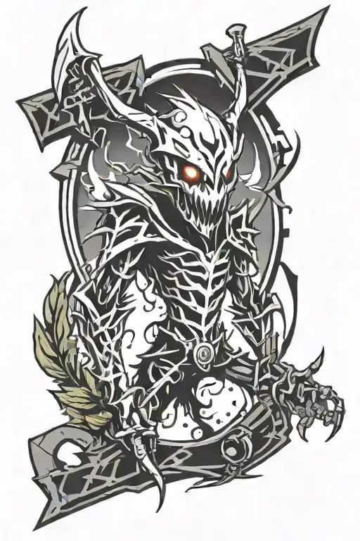 fiddlesticks league of legends champion tattoo design idea