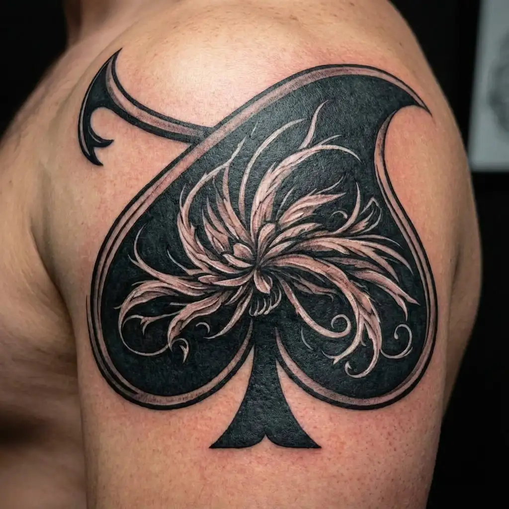 spade bbc cuckold tattoo design idea