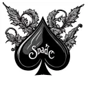 spade bbc cuckold tattoo design idea