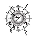 early miscarriage tattoos with clock tattoo design idea