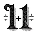 1+1=11 tattoo design idea