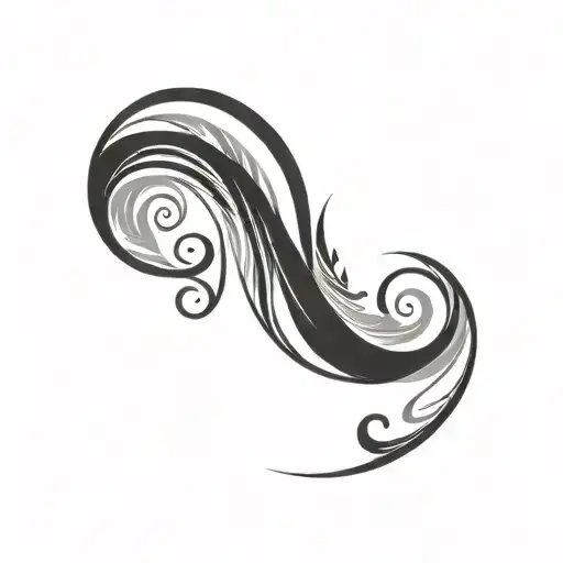 Filler Wave Patterns tattoo design idea