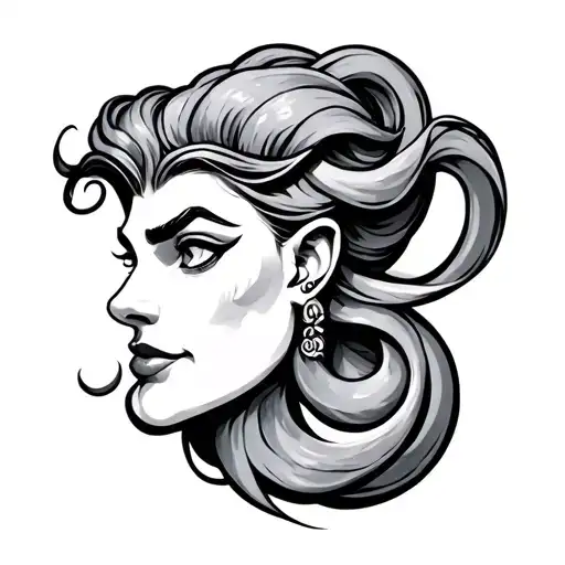 Genie tattoo design idea