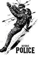Skydive, Police tattoo design idea