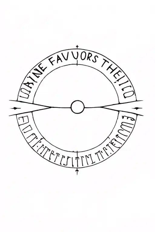 Fortune favors the bold. tattoo design idea