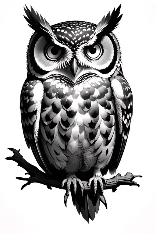 owl tattoo design idea