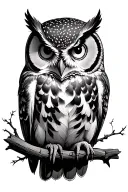 owl tattoo design idea