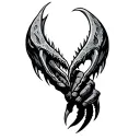 wolverine and Jurassic park claws crossing each other  tattoo design idea