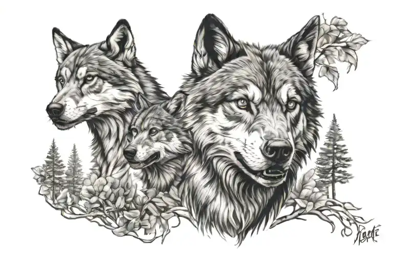 teen Wolf tattoo design idea