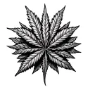 Thc molecule chain tattoo design idea