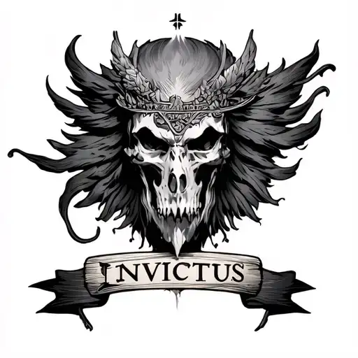 invictus tattoo design idea