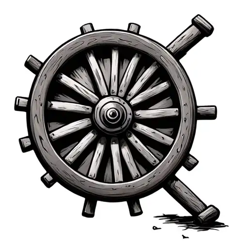 Wagon Wheel tattoo design idea