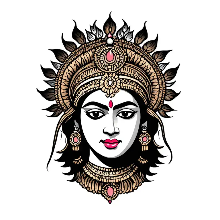 varahi amman tattoo design idea