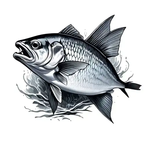 Sardine tattoo design idea