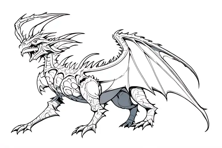 monster hunter tattoo design idea