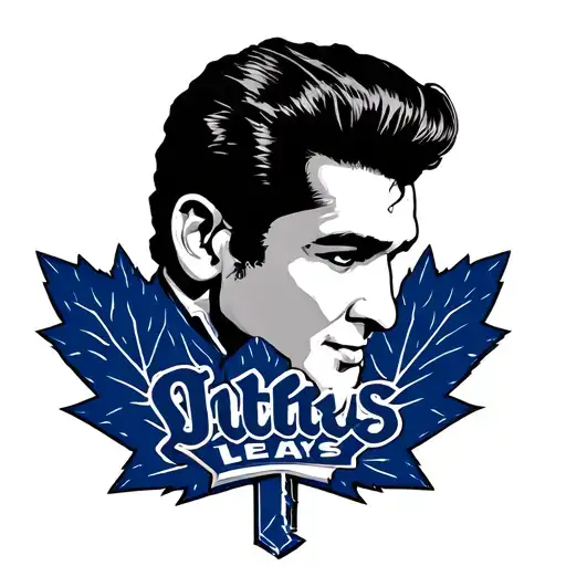 toronto bue jays, toronto maple leafs, las vegas and elvis tattoo design idea