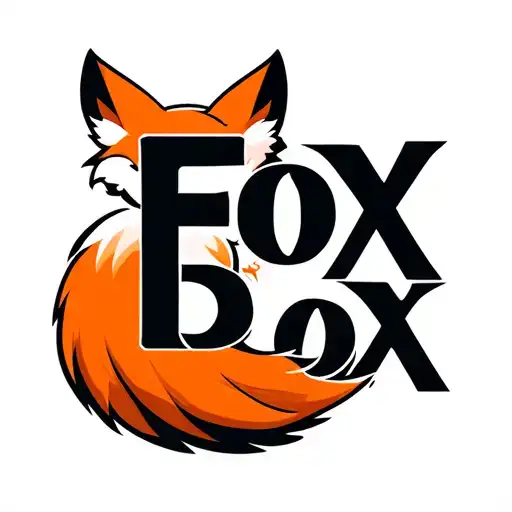 "Fox Box" "Fox Box" in the shape of a fox tail tattoo design idea