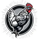 Chicken Wing flat tattoo design idea