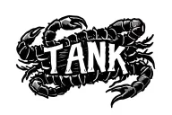 round Arm band tattoo design scorpion equality Unity and solidarity and travel lover with word TANK in japanese language tattoo design idea