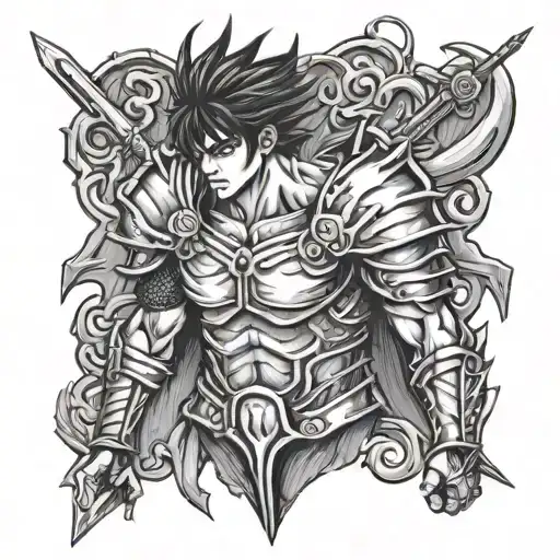 berserk manga inspired tattoo tattoo design idea