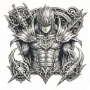 berserk manga inspired tattoo tattoo design idea