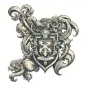 family crest Kelly representing tattoo design idea