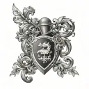 family crest Kelly representing tattoo design idea