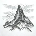 matterhorn mountain tattoo design idea