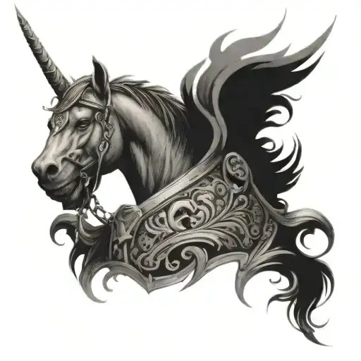 Design a highly detailed and realistic black-and-grey tattoo for the inner forearm, inspired by Maximus’ breastplate fro tattoo design idea