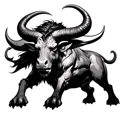 Minotaur tattoo design idea