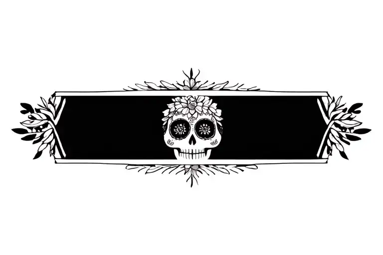 Mexican Heritage with La Catrina Day of the Dead tattoo design idea