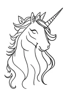 matching unicorn husband and wife tattoo design idea