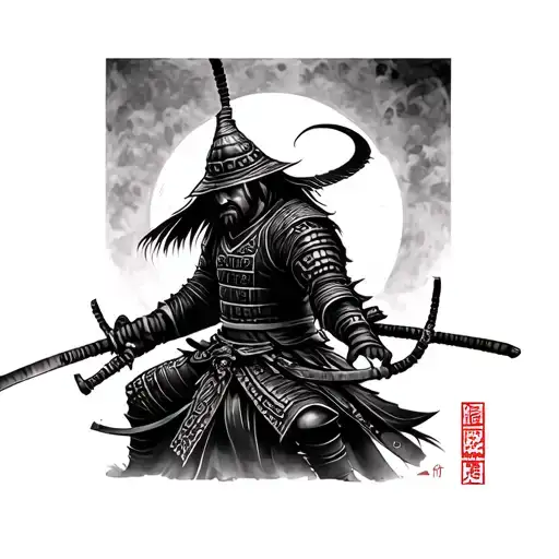 ronin samurai tattoo design idea