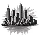 Atlanta Skyline tattoo design idea