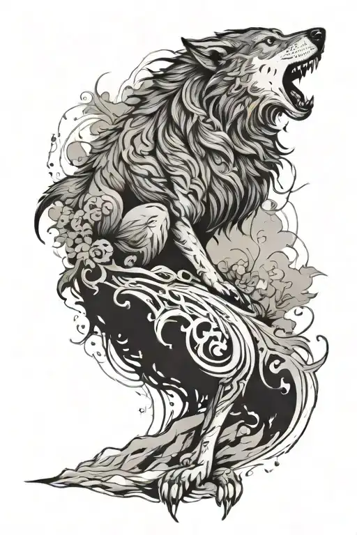 I want a wolf. The design would be blend to my skin (filipino kayumanggi color) for men. make it simple and meaningful tattoo design idea