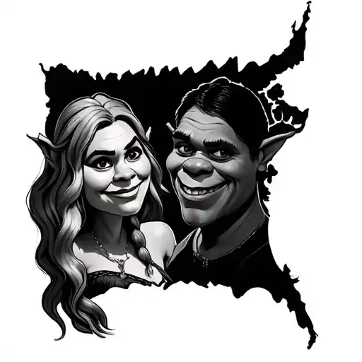 shrek fucking fiona tattoo design idea