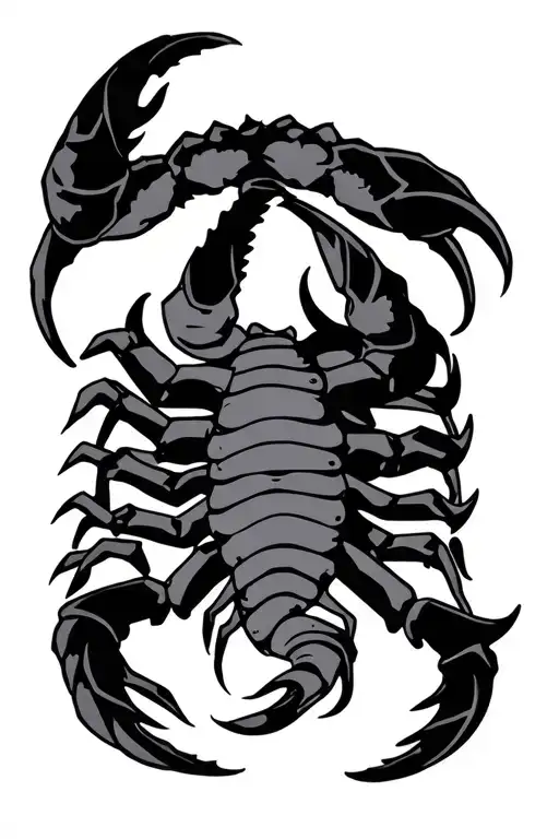 scorpio pisces sign mixed tattoo design combining elements tattoo design idea