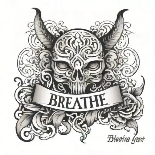 breathe in breathe out move on  tattoo design idea