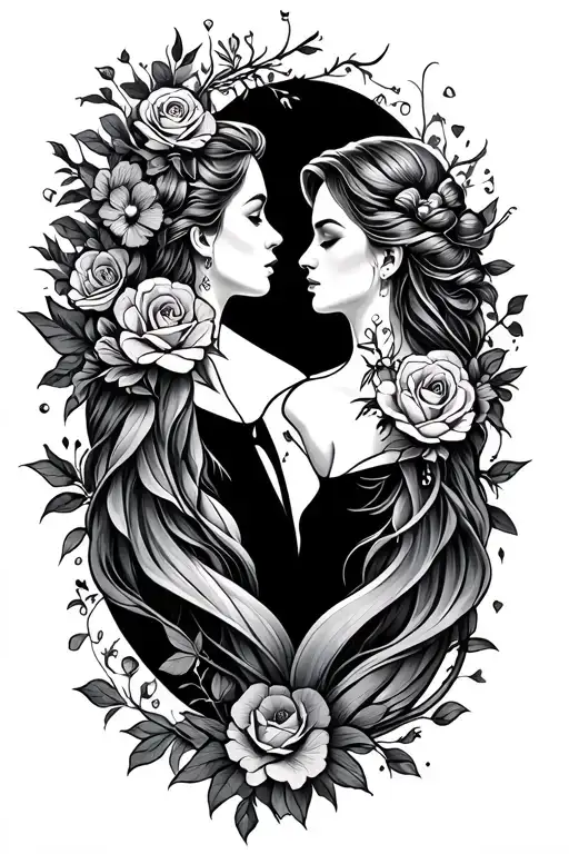 Everlasting love tattoo design idea