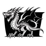 Welsh Dragon tattoo design idea