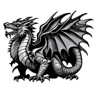Welsh Dragon tattoo design idea