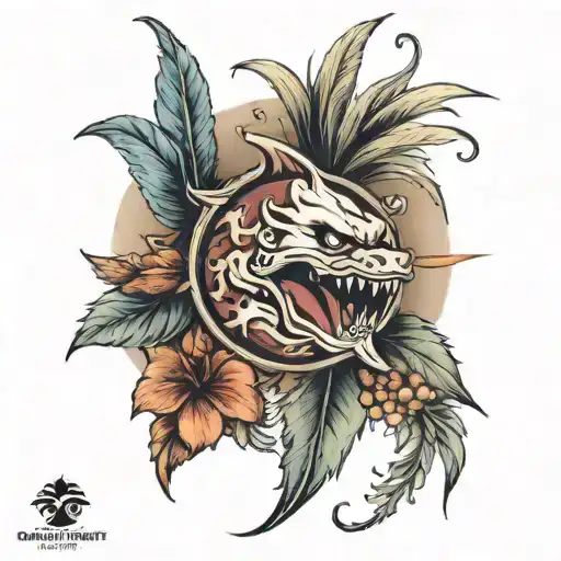 Florida state tattoo design idea