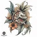 Florida state tattoo design idea