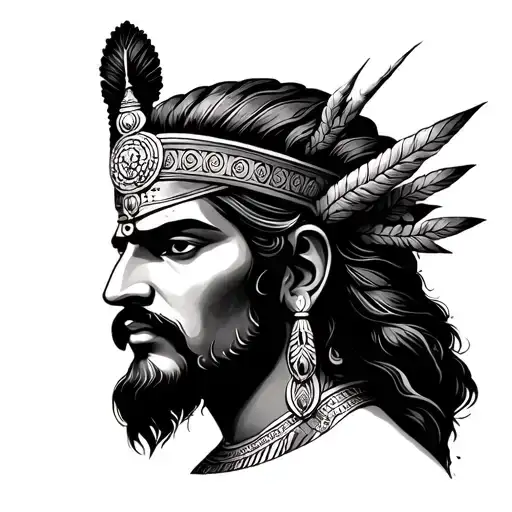Mahabharat tattoo design idea